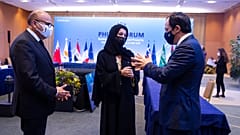 Οι υπουργοί Εξωτερικών του Μπαχρέιν, των ΗΑΕ και της Κύπρου