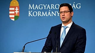 A Miniszterelnökséget vezető miniszter, Gulyás Gergely a kormányzati tájékoztatón