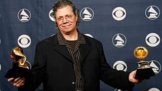 FILE - Chick Corea is photographed with his awards at the 49th Annual Grammy Awards on Feb. 11, 2007