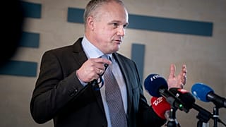 Flemming Drejer, chief operating officer of the Danish Security and Intelligence Service (PET) speaks to media in February.