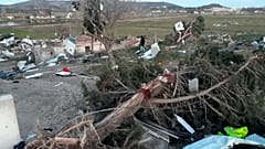 The tornado struck the resort town of Cesme late on Thursday.