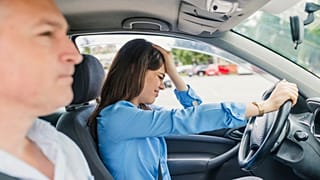 Failed driving test