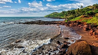 Goa has several popular beaches that could allow you to work with a view of the waves.