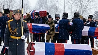 Begräbniszeremonie bei Wjasma