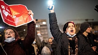 Russia Navalny Flashlight Protest