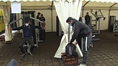 Endlich wieder trainieren: Die Kälter schreckte die SportlerInnen nicht ab.
