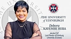 Demokratik Kongolu Debora Kayembe, Edinburgh Üniversitesi rektörü seçildi.