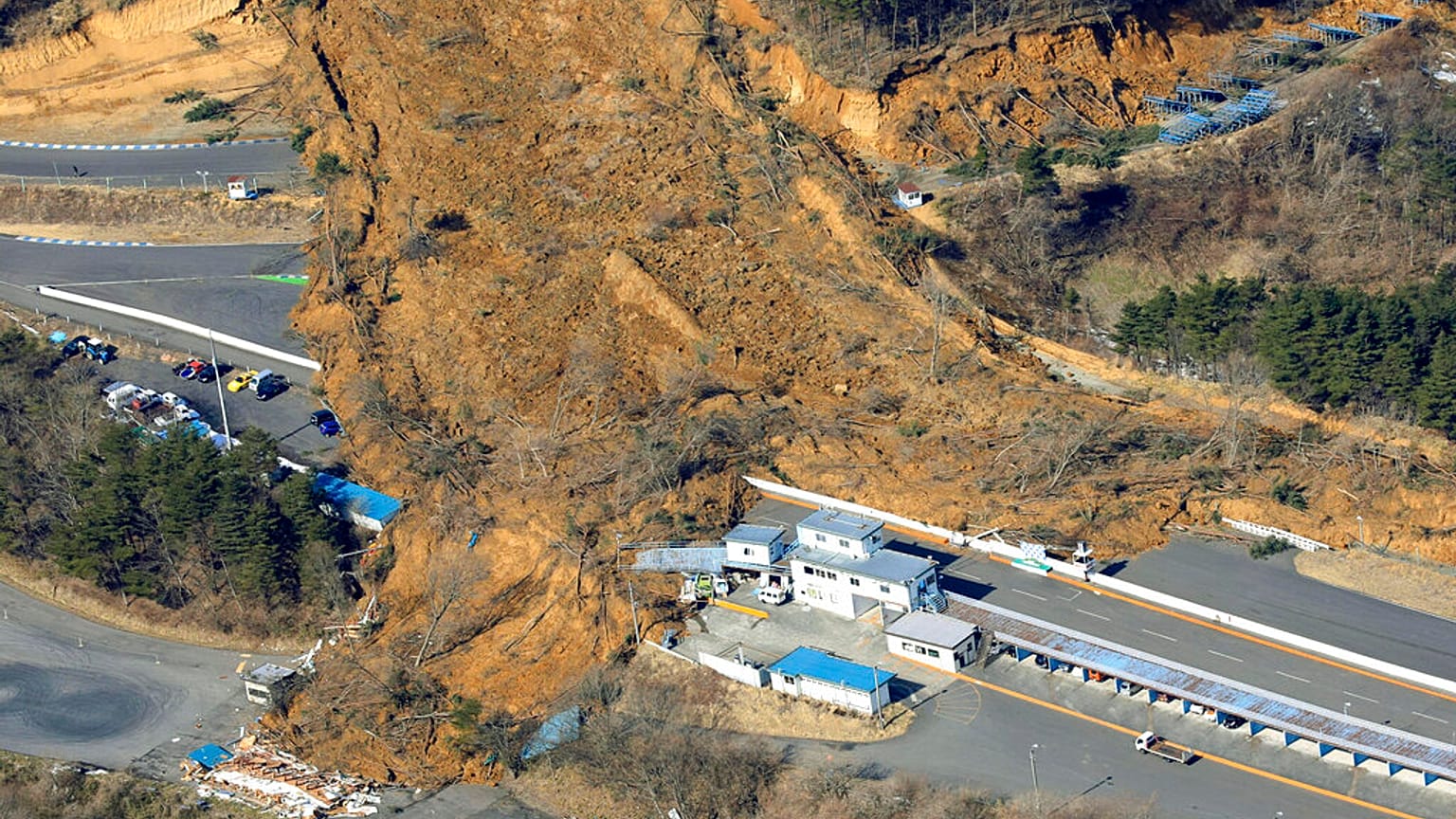 Nihonmatsu in der Provinz Fukushima - nach dem Erdbeben