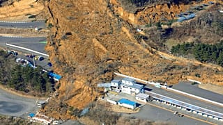 Nihonmatsu in der Provinz Fukushima - nach dem Erdbeben