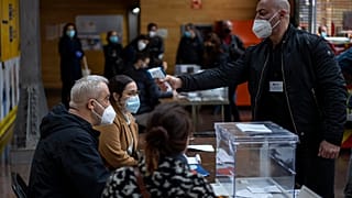 Assembleia de voto na Catalunha