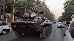 Proteste gegen Militärputsch - Panzer und gesperrtes Internet