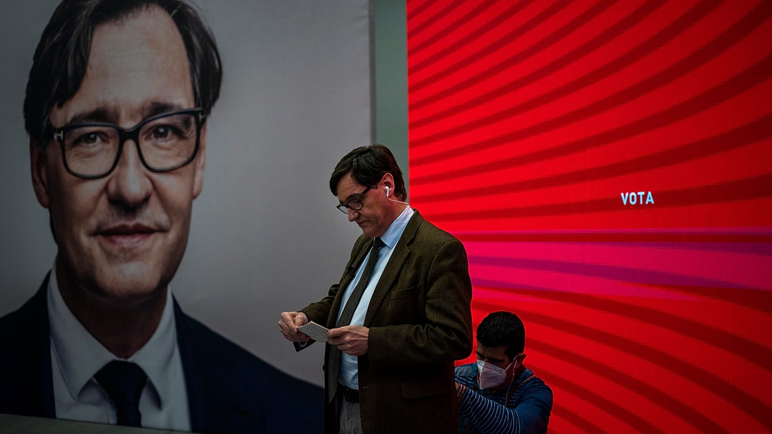 Salvador Illa, candidato socialista,para presidir la Generalitat de Cataluña 