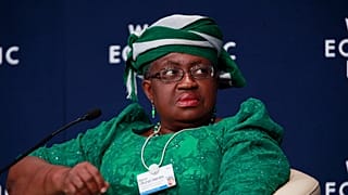 Nigeria Minister for Finance, Ngozi Okonjo-Iweala attends the World economic forum on Africa in Abuja, Nigeria, Friday, May 9, 2014.
