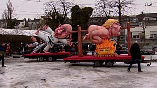 Trauriger geht's nicht: Karneval ohne alles - aber die Wagen rollten