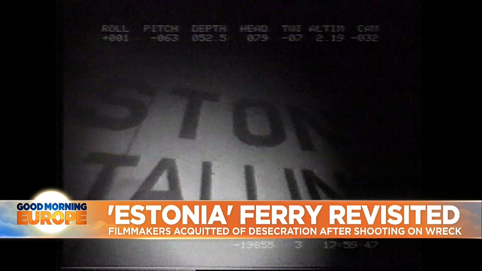 Submerged Estonia Ferry  