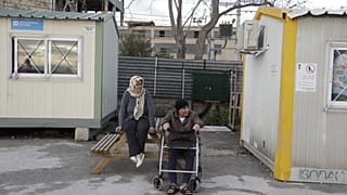 facilities of the Elaionas refugee camp