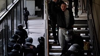 Detención de Pablo Hasél en la Universidad de Lleida (16/02/2021)