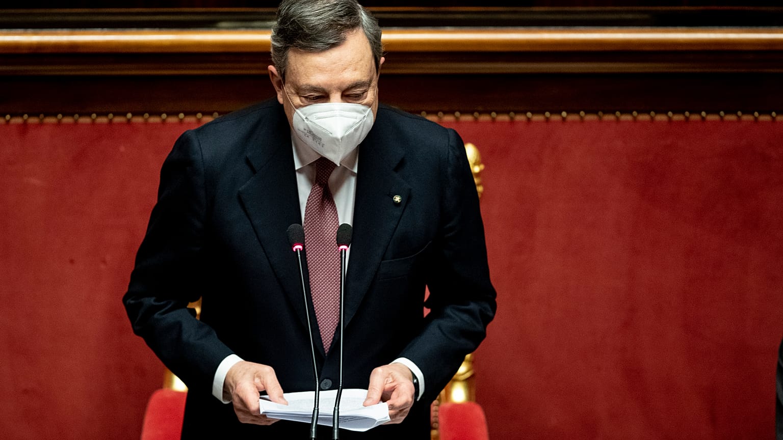 Draghi apresenta programa de "pós-guerra"