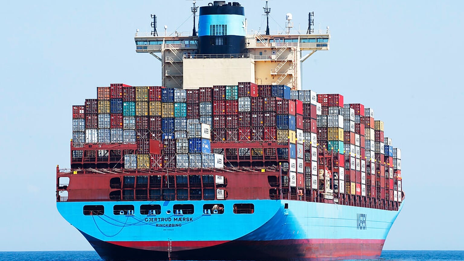 Cargueiro Gjertrud Maersk - ARQUIVO