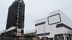 Gebäude des ehemaligen Trump Plaza Casino in Atlantic City, N.J., am Tag vor der Sprengung, 16.02.2021