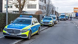 Vor der Lidl-Zentrale in Neckarsulm