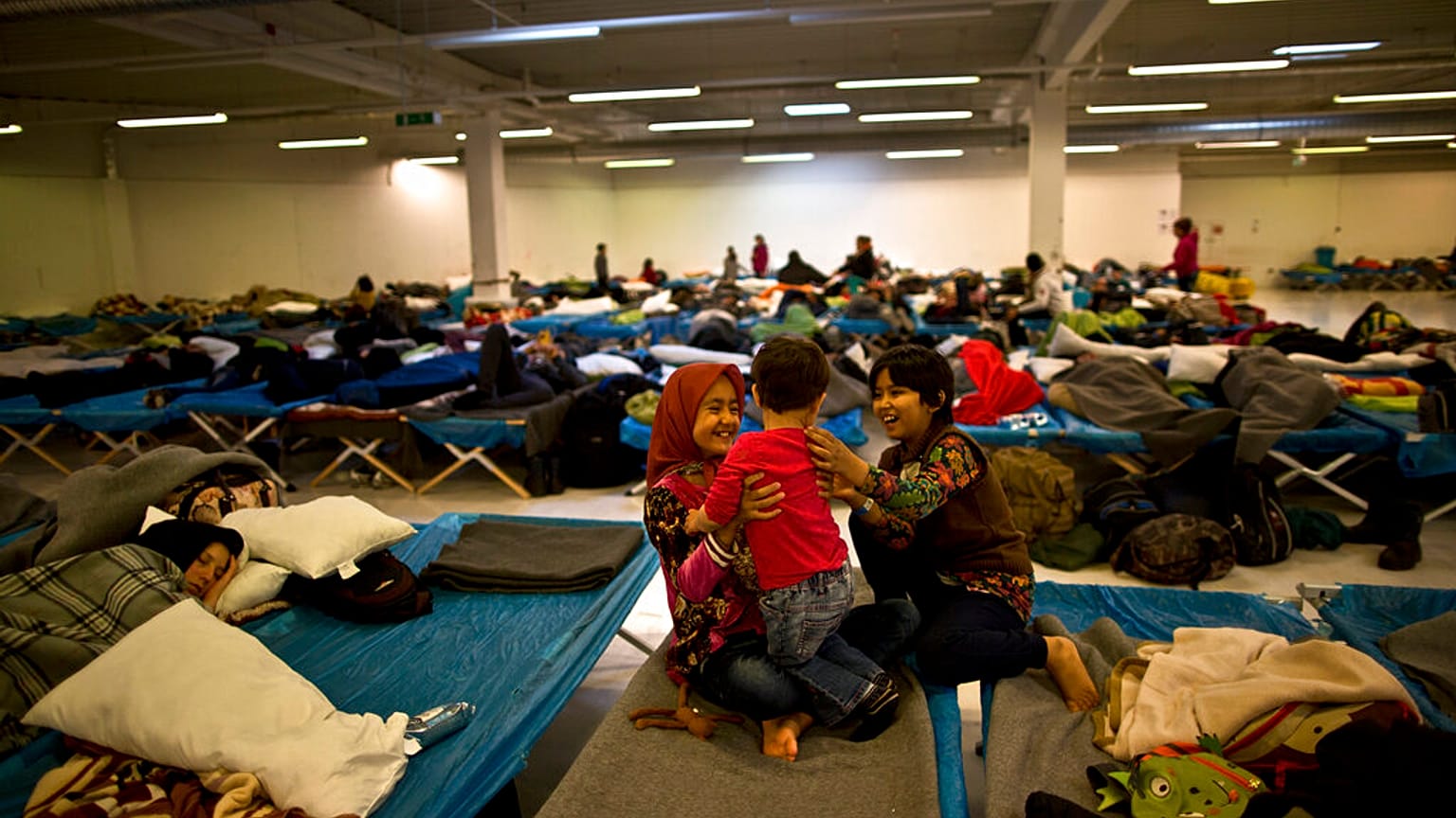 FILE: Afghan refugee children at a distribution centre, Freilassing, Germany, Dec. 8, 2015