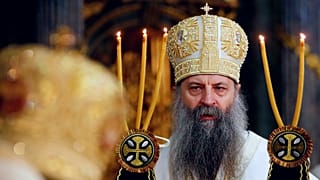 Porfirij pátriárka a Szent Száva-székesegyházban