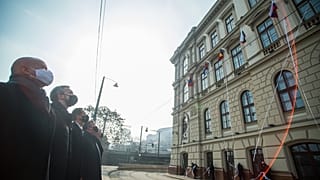 A magyar kormány tagjainak jelenlétében adták át a Nemzetközi Beruházási Bank székházát Budapesten