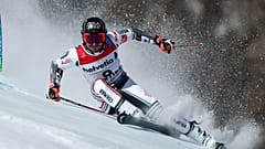 Mathieu Faivre sacré champion du monde de slalom géant à Cortina d'Ampezzo (Italie), le 19/02/2021