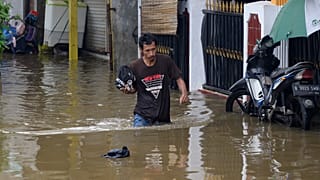 Überschwemmung in Jakarta