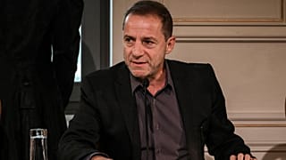 Former Director of National Theatre of Greece, Dimitris Lignadis, speaking in 2019
