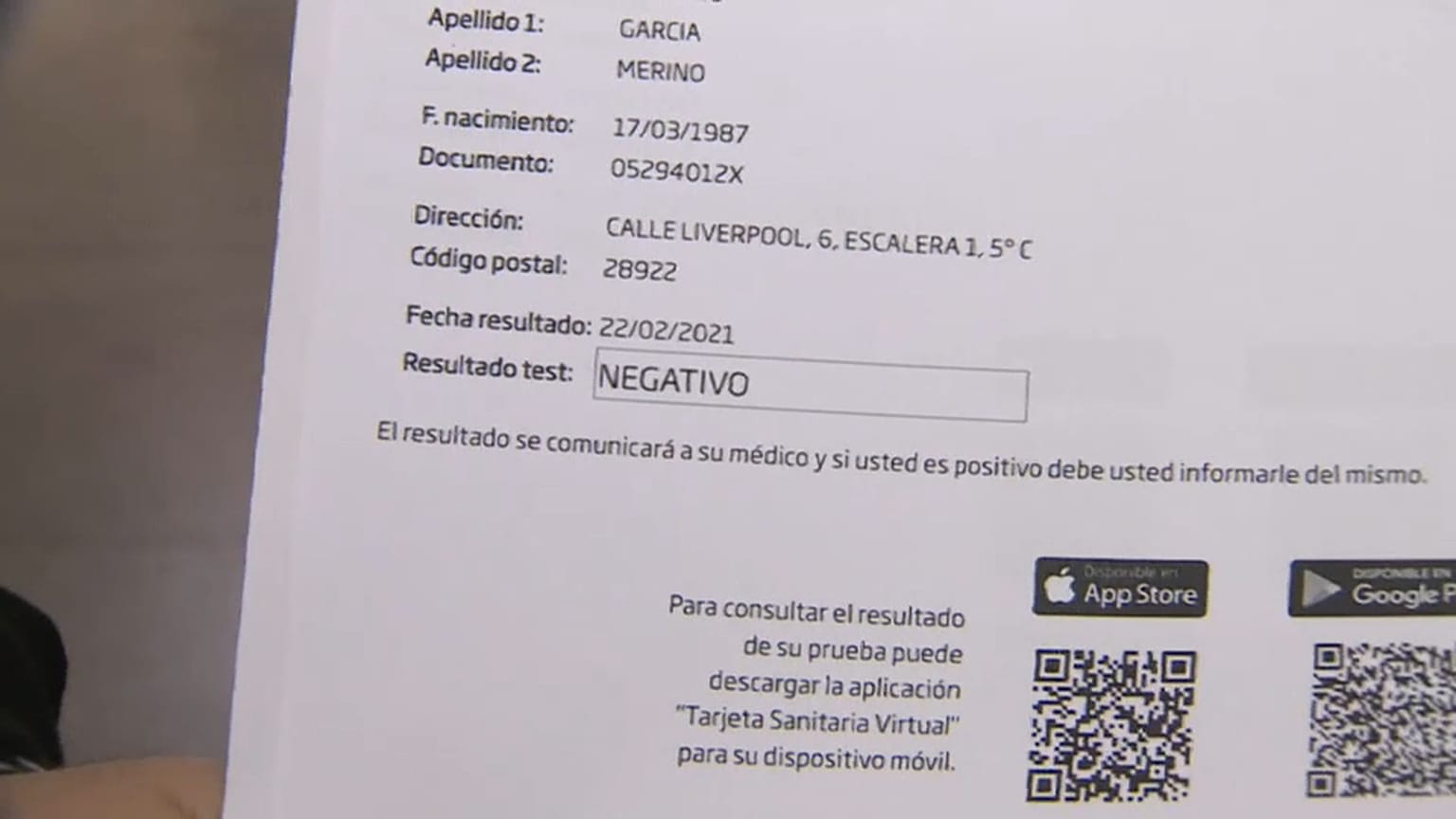 Test de antígenos de COVID-19