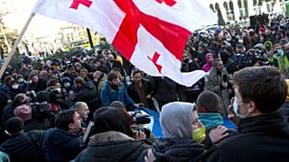 протесты в Тбилиси - 23 февраля 2021 г.