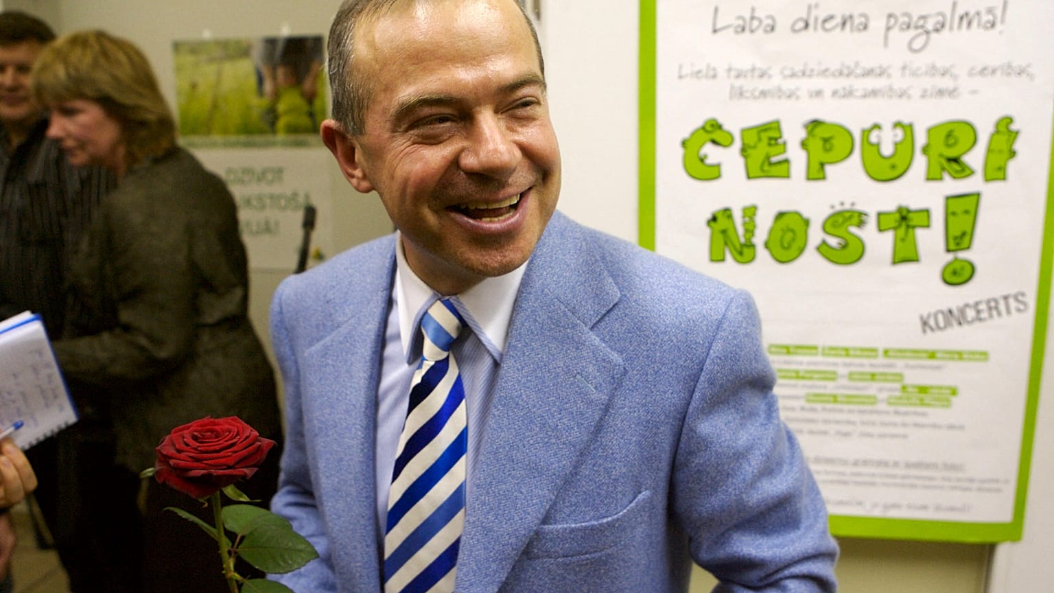 Aivars Lembergs was a prime minister candidate for the Union of Greens and Farmers.