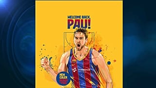 Tuit de bienvenida del FC Barcelona a Pau Gasol