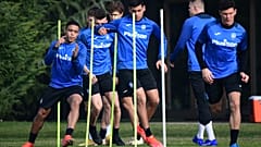Atalanta Bergamo in einer Übungseinheit