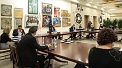 Σύσκεψη στο προεδρικό μέγαρο Κύπρου
