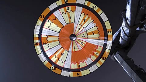 The huge parachute used by NASA’s Perseverance rover to land on Mars contained a secret message, thanks to a puzzle lover on the spacecraft team.