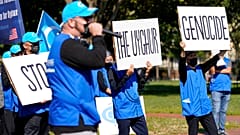 Une manifestation de soutien aux Ouïghours en octobre 2020 à Washington