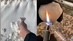 Social media users are trying to claim that the snow is not real.