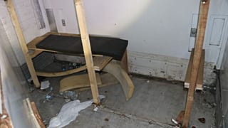 Police say the 13 people were found in a space just 250 cm long and 80 cm wide