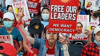 Anti-coup protesters