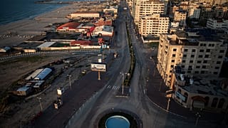 نمایی از منطقه ای که قرار است دوازه ورودی گاز به نوار غزه باشد