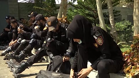 Pakistan Rollerblading Police