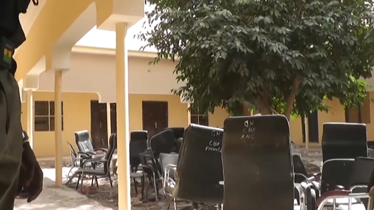 Unidentified gunmen kidnapped 317 girls from the boarding school