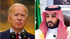 ABD Başkanı Joe Biden (solda), Suudi Arabistan Veliaht Prensi Muhammed Bin Selman (sağda)