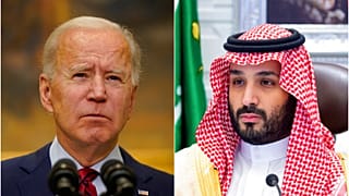 ABD Başkanı Joe Biden (solda), Suudi Arabistan Veliaht Prensi Muhammed Bin Selman (sağda)