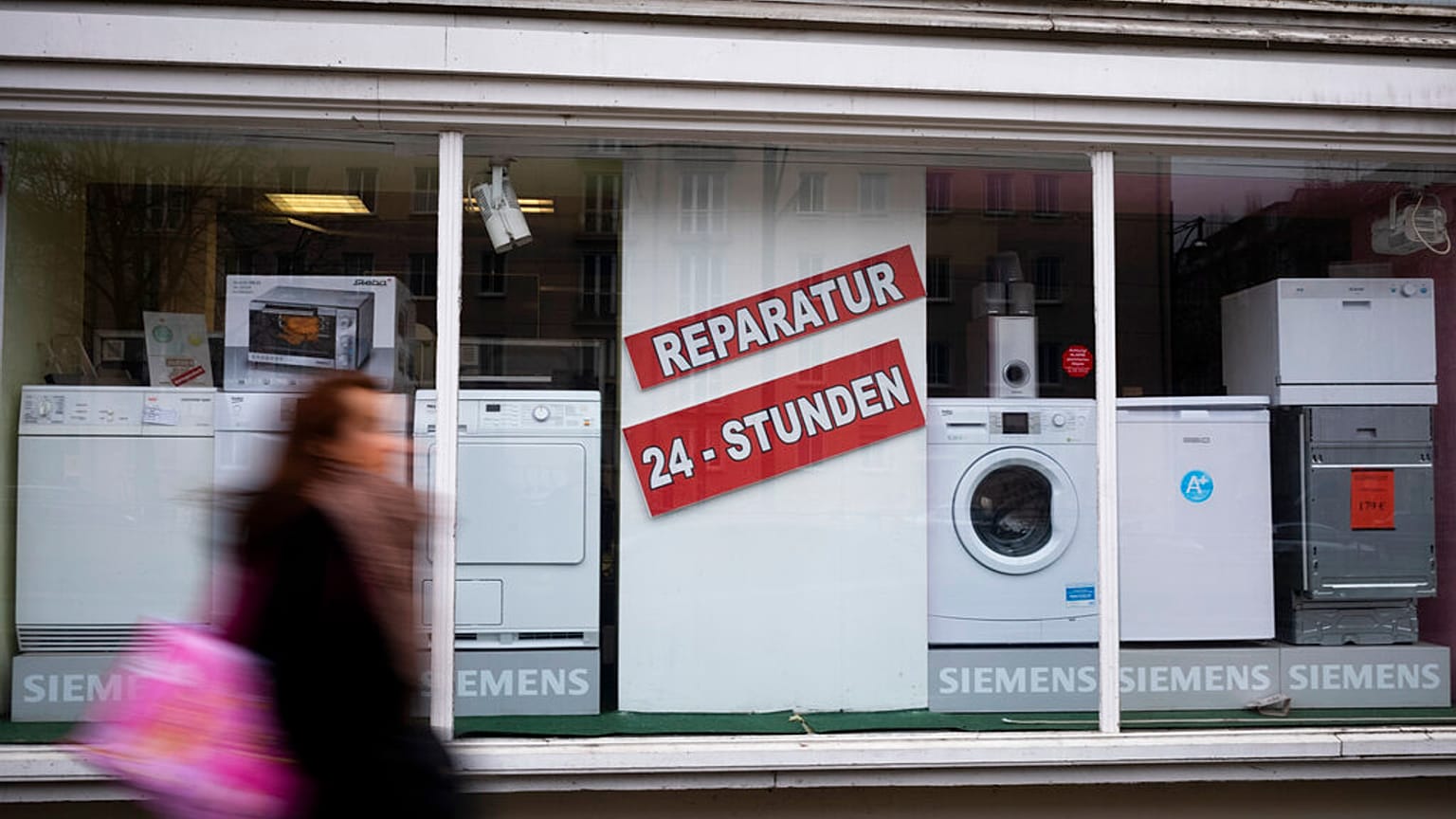 Una tienda de electrodomésticos alemana el pasado viernes 