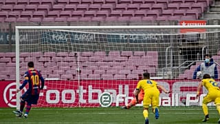 صورة مباراة لفريق برشلونة