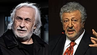 Sanatçılar Müjdat Gezen (sol) ve Metin Akpınar 